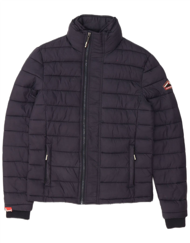 Jachetă căptușită pentru bărbați Superdry UK 36 Poliester bleumarin mic