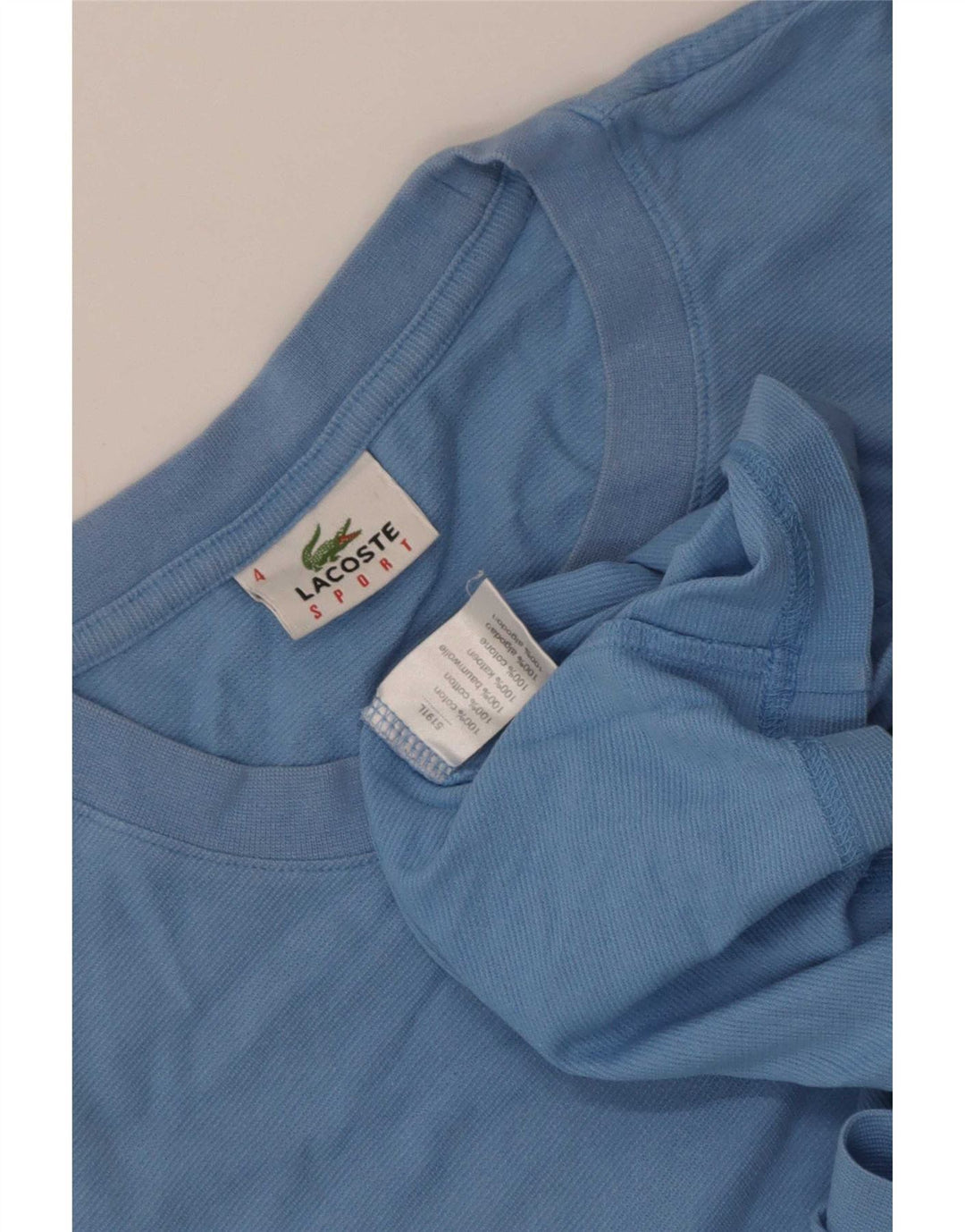 Tricou Lacoste Bărbați Top Marimea 4 Bumbac Albastru Mediu