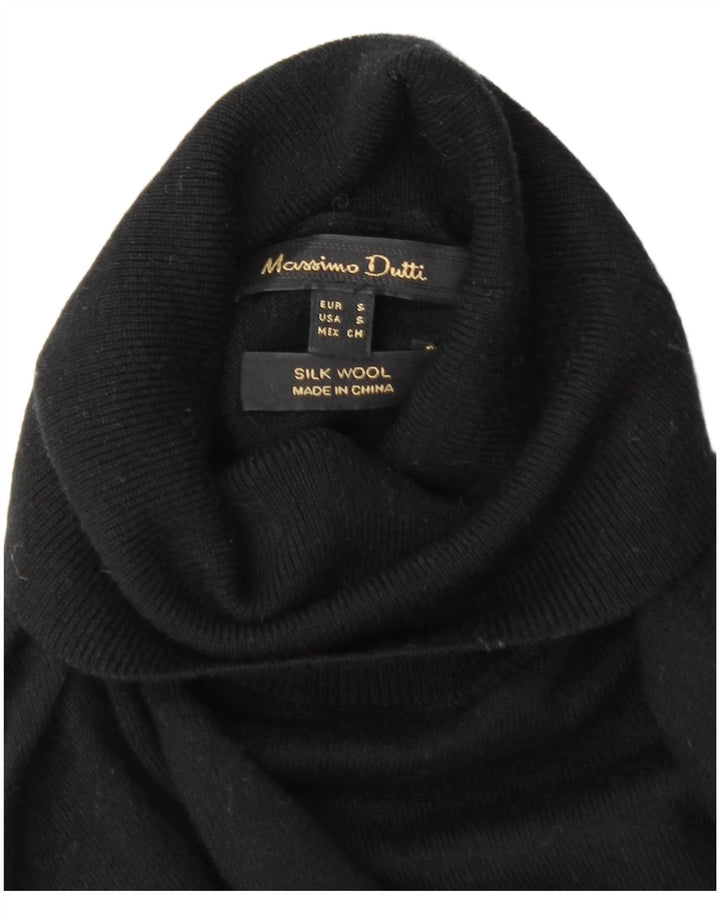 Pulover pentru femei Massimo Dutti cu gât rulat UK 8 Mic Negru