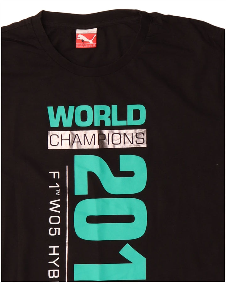 Tricou grafic Puma pentru bărbați Top 2XL bumbac negru