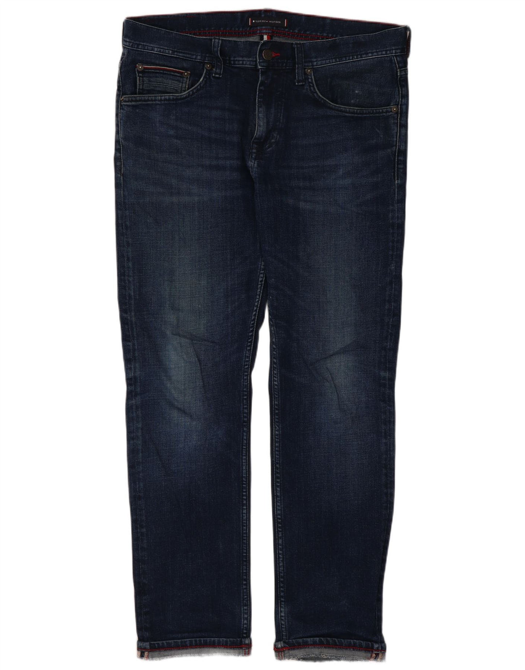 Blugi Tommy Hilfiger pentru femei Bleecker Slim W13 L28 Bumbac albastru