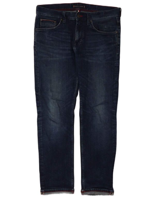 Blugi Tommy Hilfiger pentru femei Bleecker Slim W13 L28 Bumbac albastru