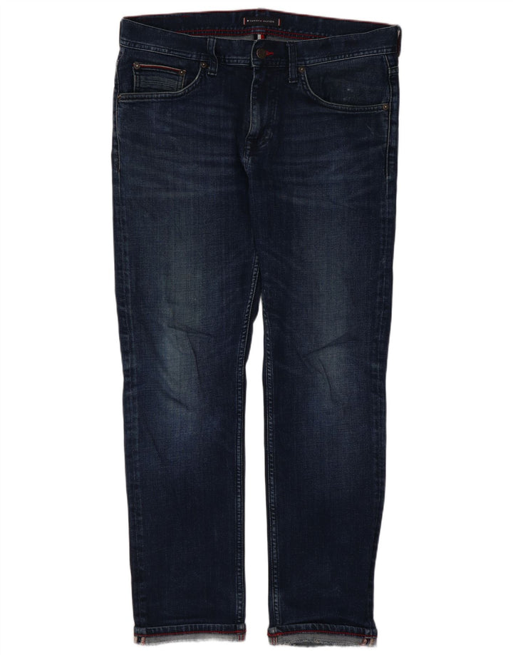 Blugi Tommy Hilfiger pentru femei Bleecker Slim W13 L28 Bumbac albastru