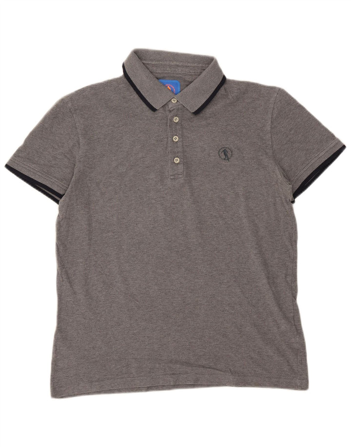 Tricou polo pentru bărbați Bikkembergs, mare, gri bumbac