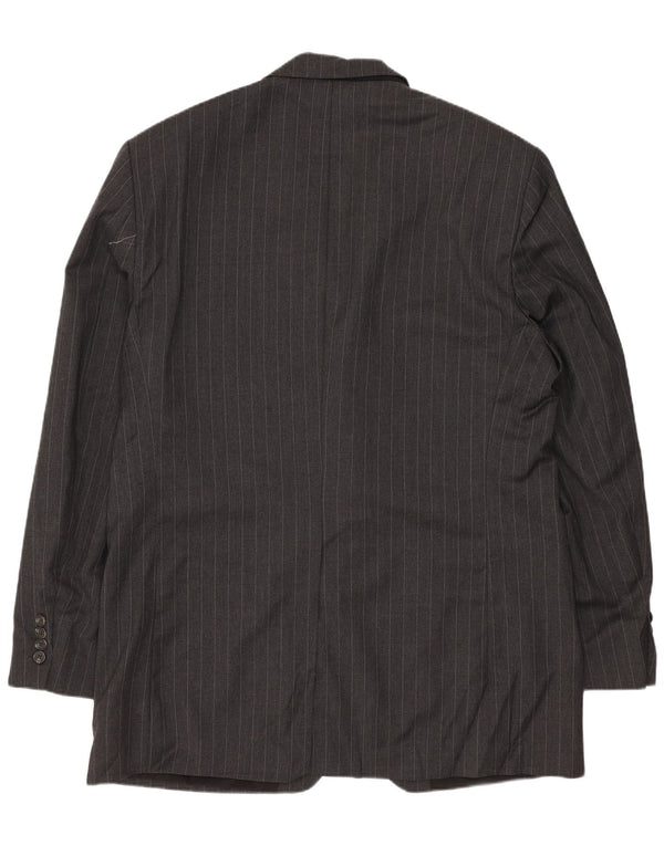 Jachetă pentru bărbați Ralph Lauren cu 2 nasturi UK 42 XL Lână cu dungi gri