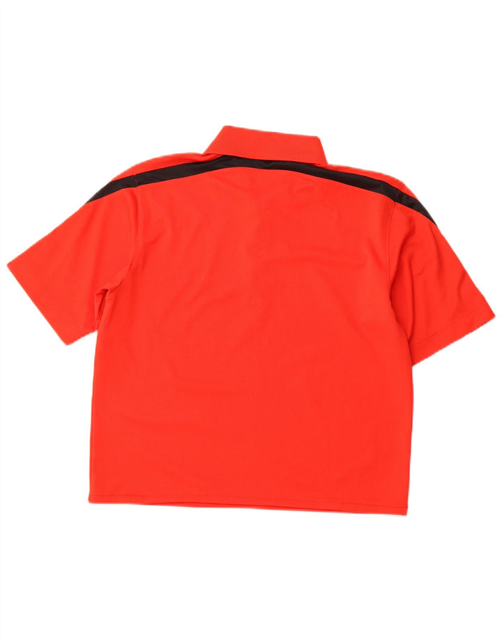 Tricou polo NIKE Dri Fit pentru femei UK 10 Small Red Colorblock