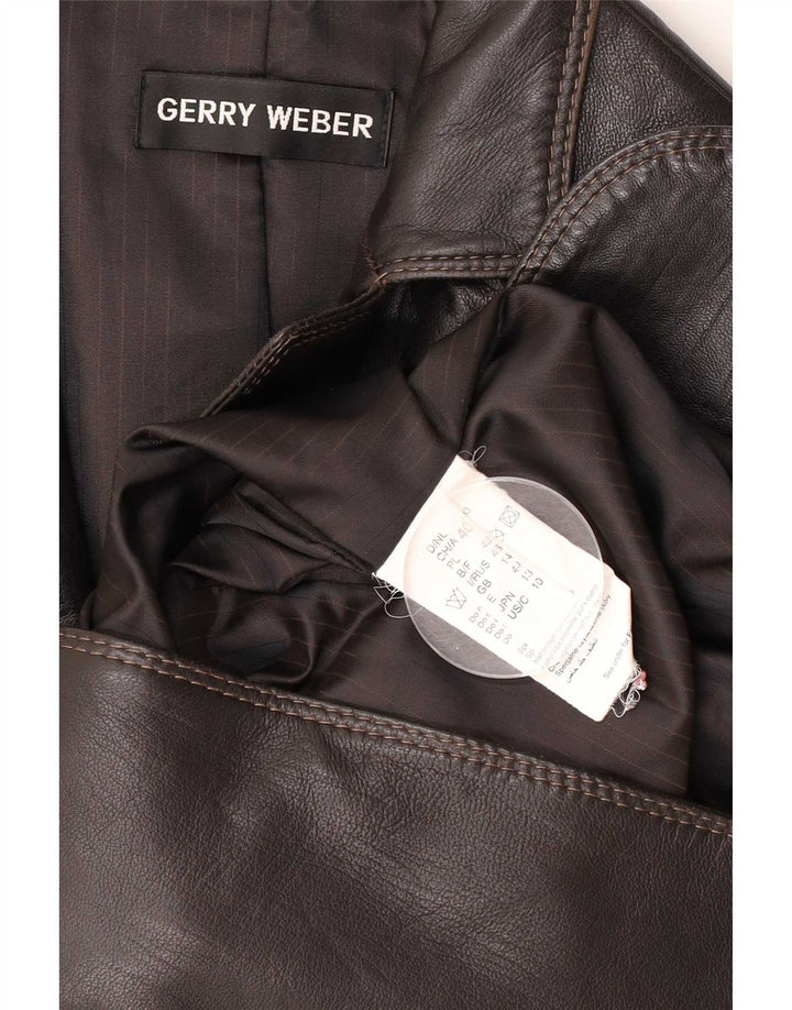Gerry Weber Sacou blazer pentru femei cu 2 nasturi UK 14 Maro Mediu