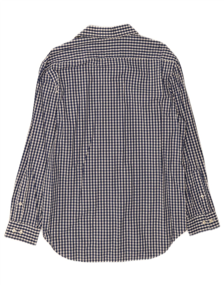 MICHAEL KORS Mens Slim Fit Shirt Size 16 1/2 Large Blue Check Vintage Michael Kors and Second-Hand Michael Kors from Messina Hembry 