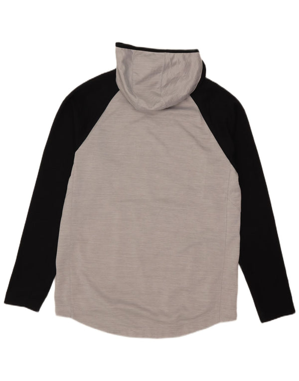 Pulover Nike Dri Fit Graphic pentru femei UK 14 Poliester gri mediu