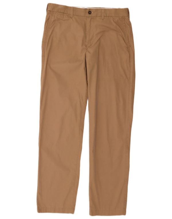 Pantaloni chino pentru bărbați Marks & Spencer, Blue Harbour, L34 L33, bumbac bej