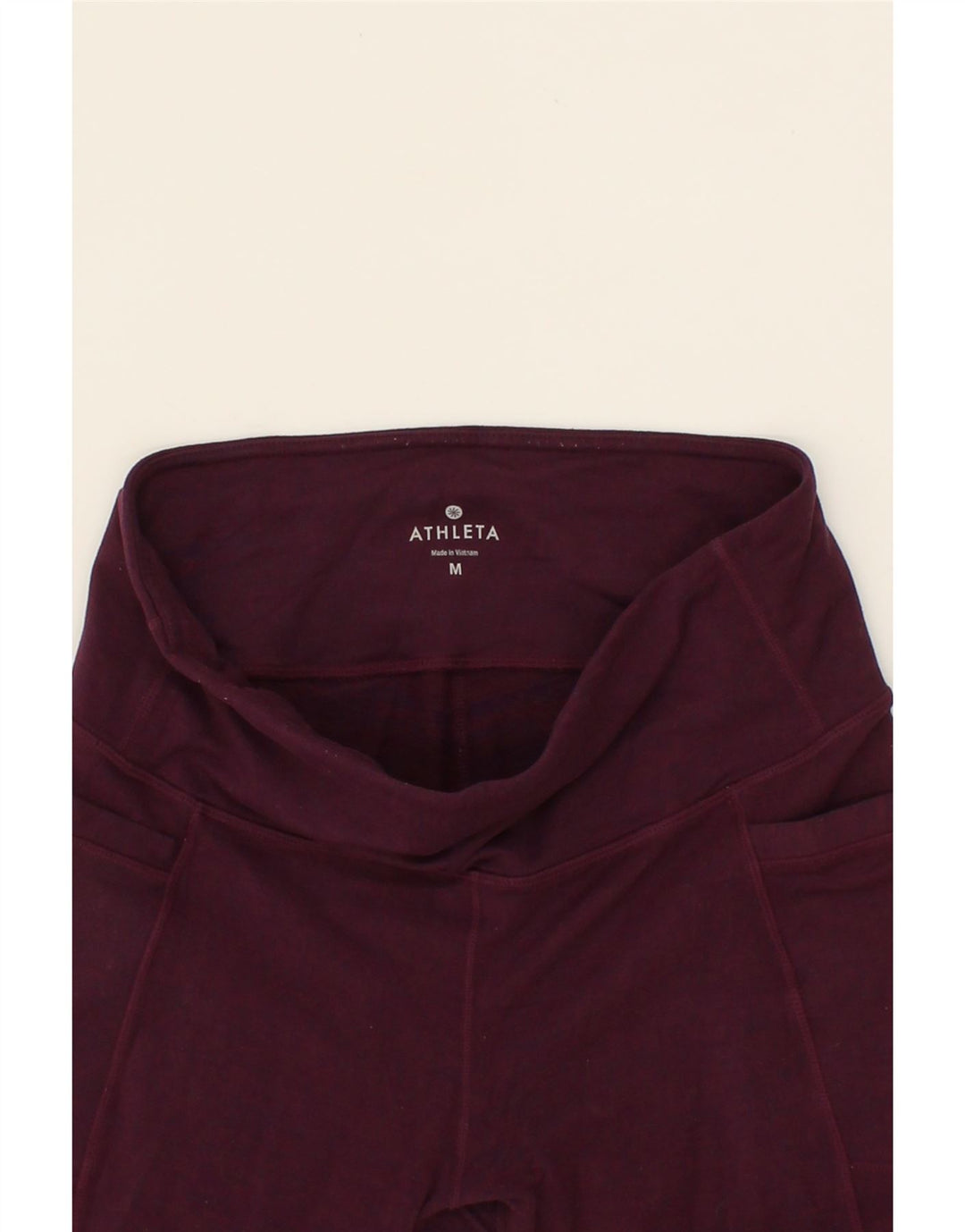 ATHLETA Womens Leggings UK 12 Medium  Purple Nylon Vintage Athleta and Second-Hand Athleta from Messina Hembry 