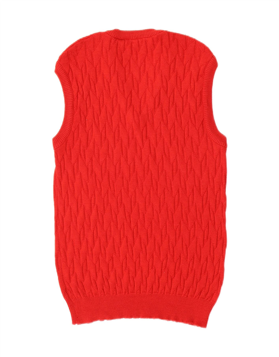 Vestă Vintage pentru bărbați Tank Top Lână roșie mică