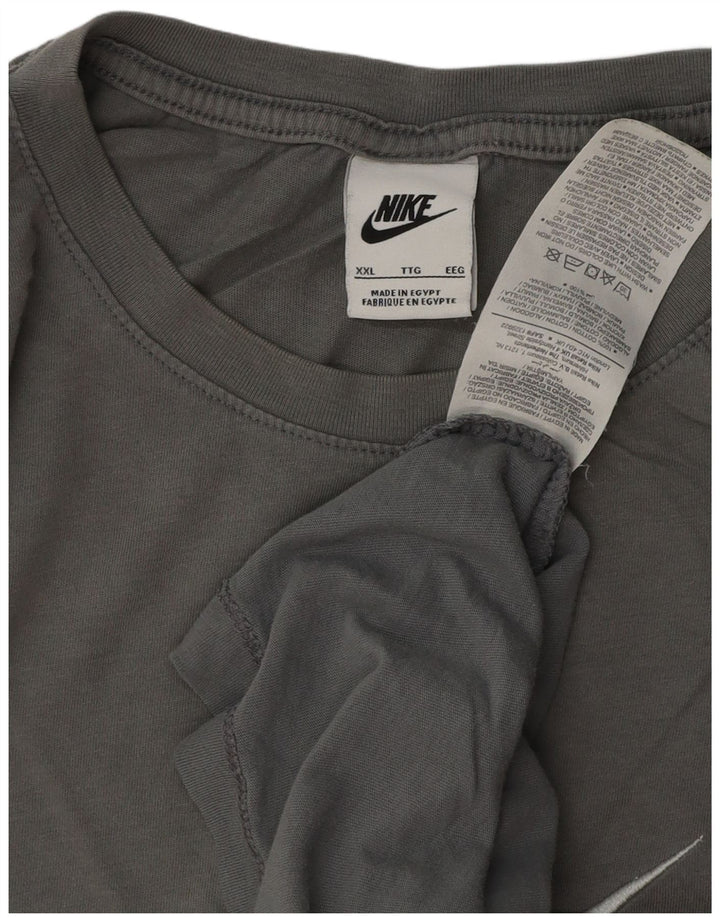 Tricou grafic Nike pentru bărbați Top 2XL bumbac gri