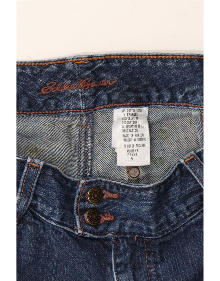EDDIE BAUER Womens Bootcut Jeans US 6 Medium W30 L30 Navy Blue Cotton Vintage Eddie Bauer and Second-Hand Eddie Bauer from Messina Hembry 