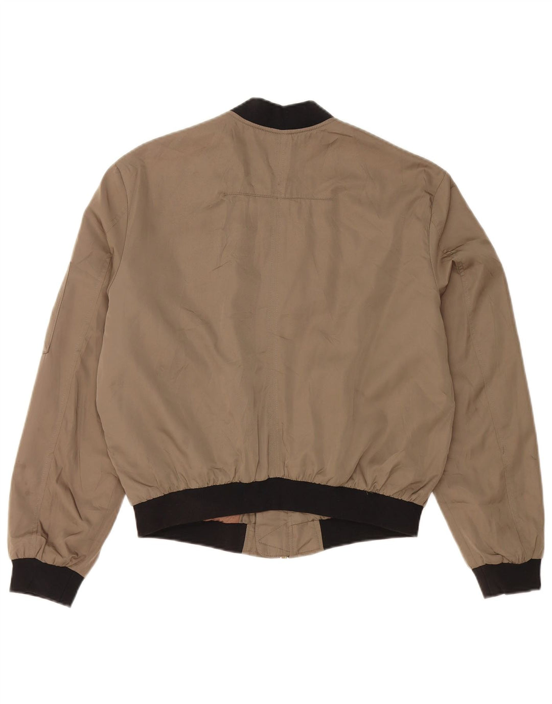 Jachetă bomber supradimensionată pentru femei ZARA UK 10 mic verde bumbac