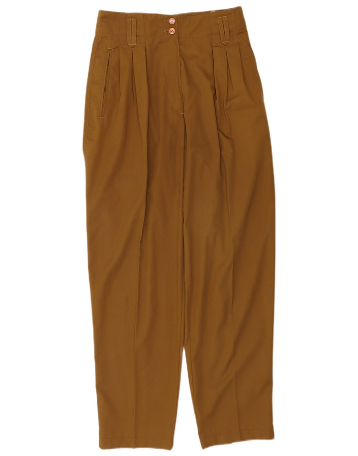 Pantaloni de damă vintage casual EU 38 Medium W28 L30 Kaki Poliester