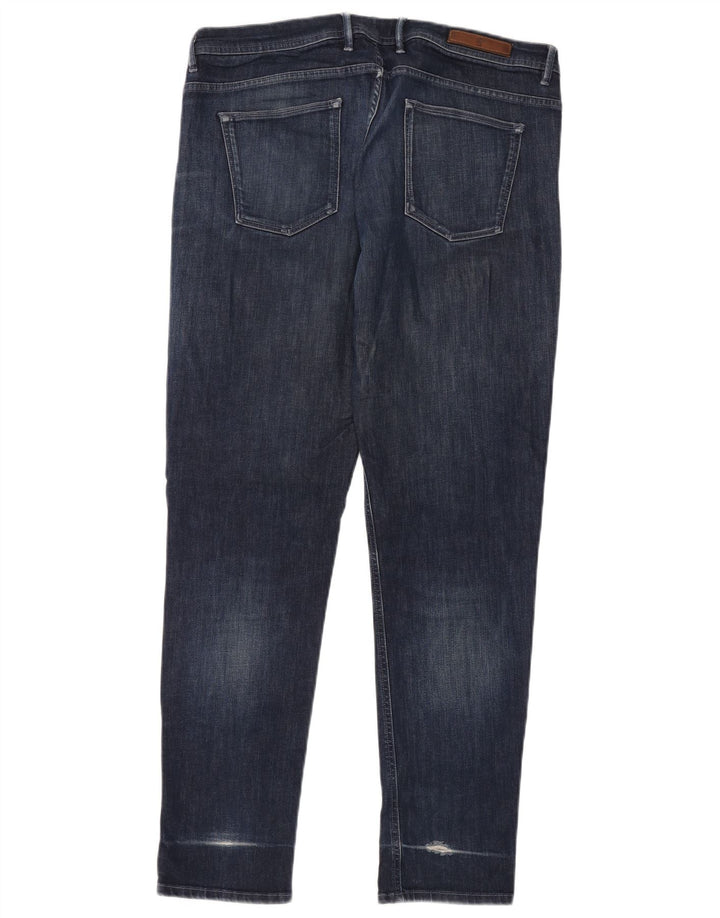 Blugi subțiri pentru bărbați MASSIMO DUTTI EU 48 XL W38 L32 Albastru