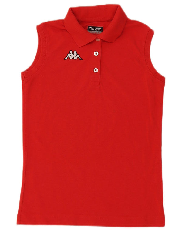 Tricou polo fără mâneci pentru femei Kappa UK 10 Small Red