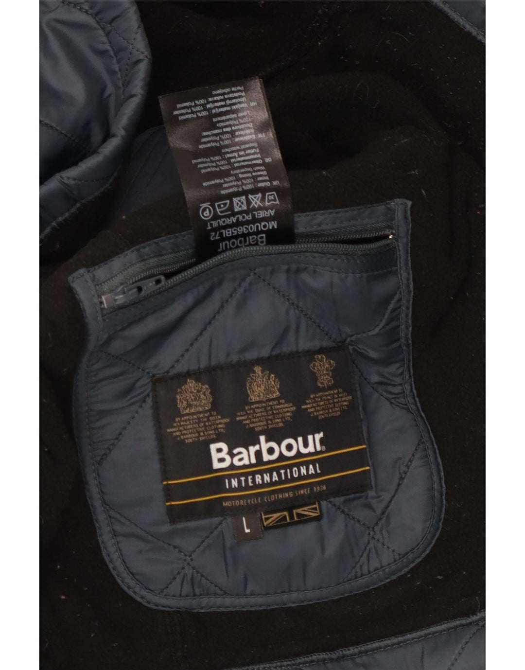 Jachetă matlasată pentru bărbați BARBOUR UK 40 mare, albastru, poliamidă