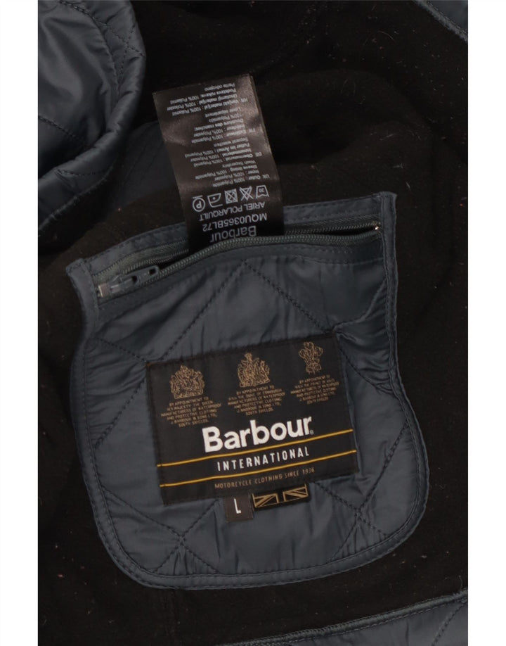 Jachetă matlasată pentru bărbați BARBOUR UK 40 mare, albastru, poliamidă