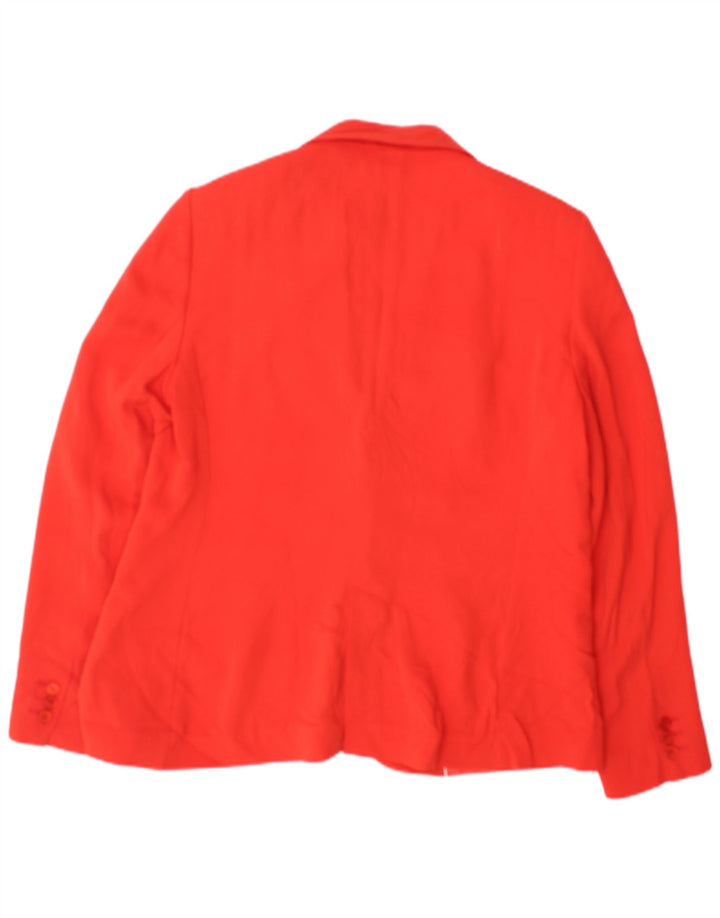 Massimo Dutti Jachetă Blazer Femei 1 Buton EU 44 XL Viscoză Roșie