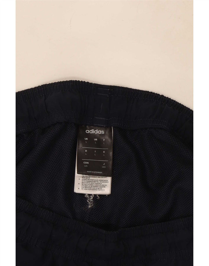 Pantaloni scurți sport pentru bărbați Adidas, mari, albastru, poliester