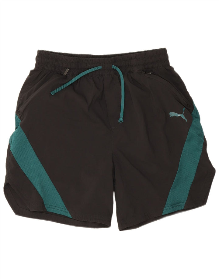 Pantaloni scurți sport Puma pentru bărbați, mari, negru, poliester color bloc