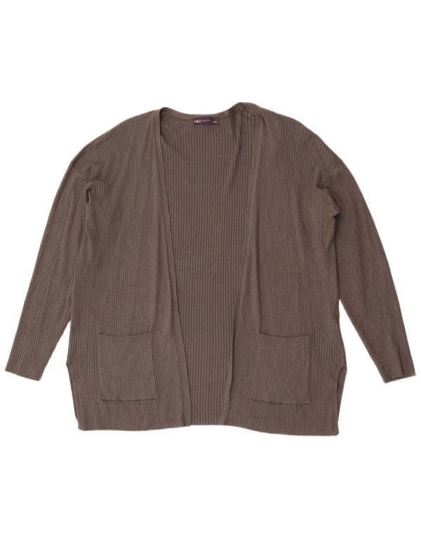 Marks & Spencer Pulover cardigan relaxat pentru femei UK 14 mare gri