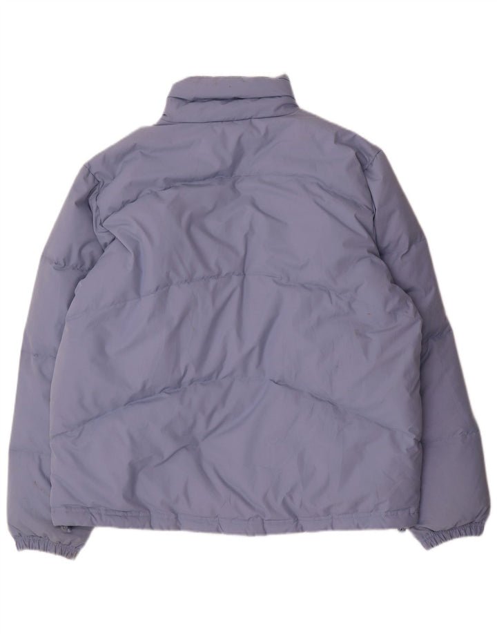 Jachetă căptușită supradimensionată pentru femei Adidas UK 14, mare, albastru, poliester