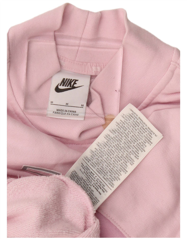 Pulover de hanorac oversized Graphic Crop Nike pentru femei UK 14 Roz mediu