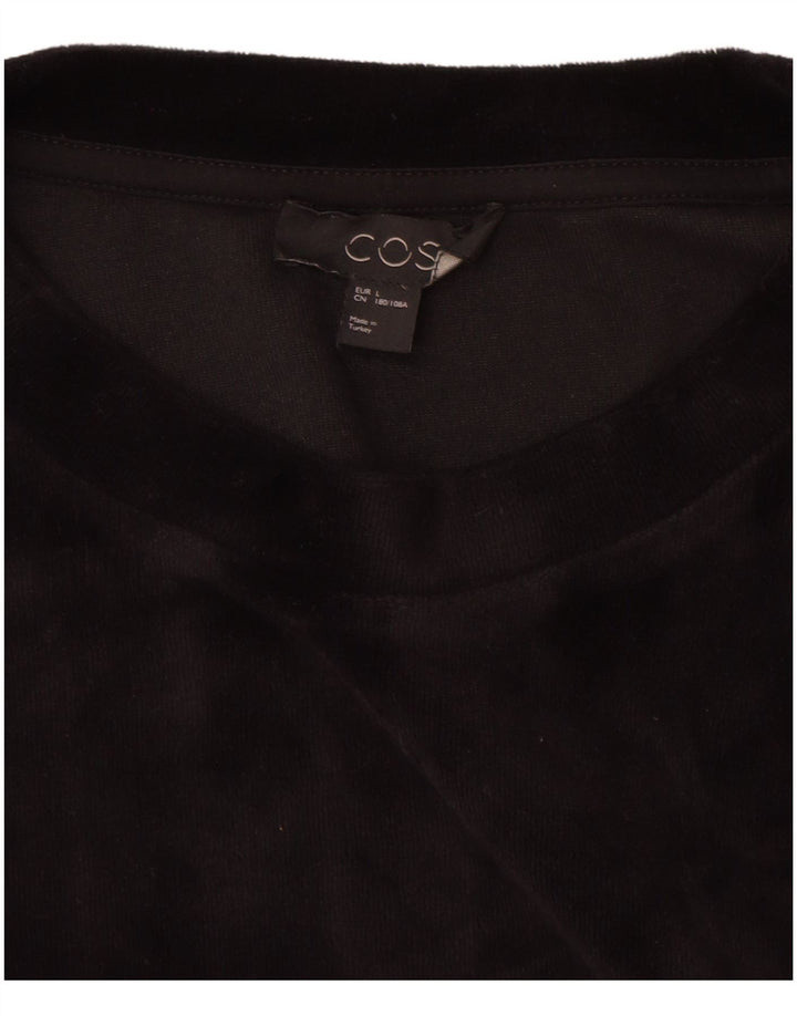 Cos Top pentru bărbați cu mânecă lungă, mare, negru, bumbac