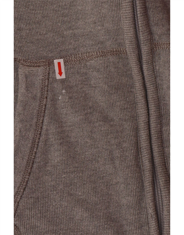 ABERCROMBIE & FITCH Jachetă de trening cu grafic pentru femei UK 16 Large Gri