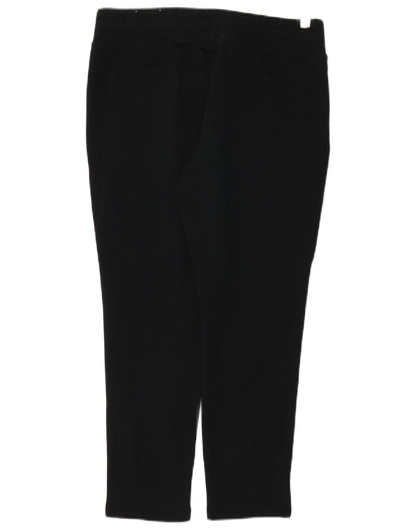 Leggings crop grafic Puma pentru femei UK 12, bumbac mediu negru
