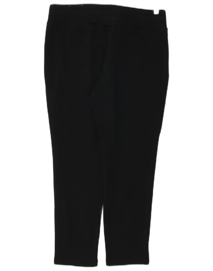 Leggings crop grafic Puma pentru femei UK 12, bumbac mediu negru