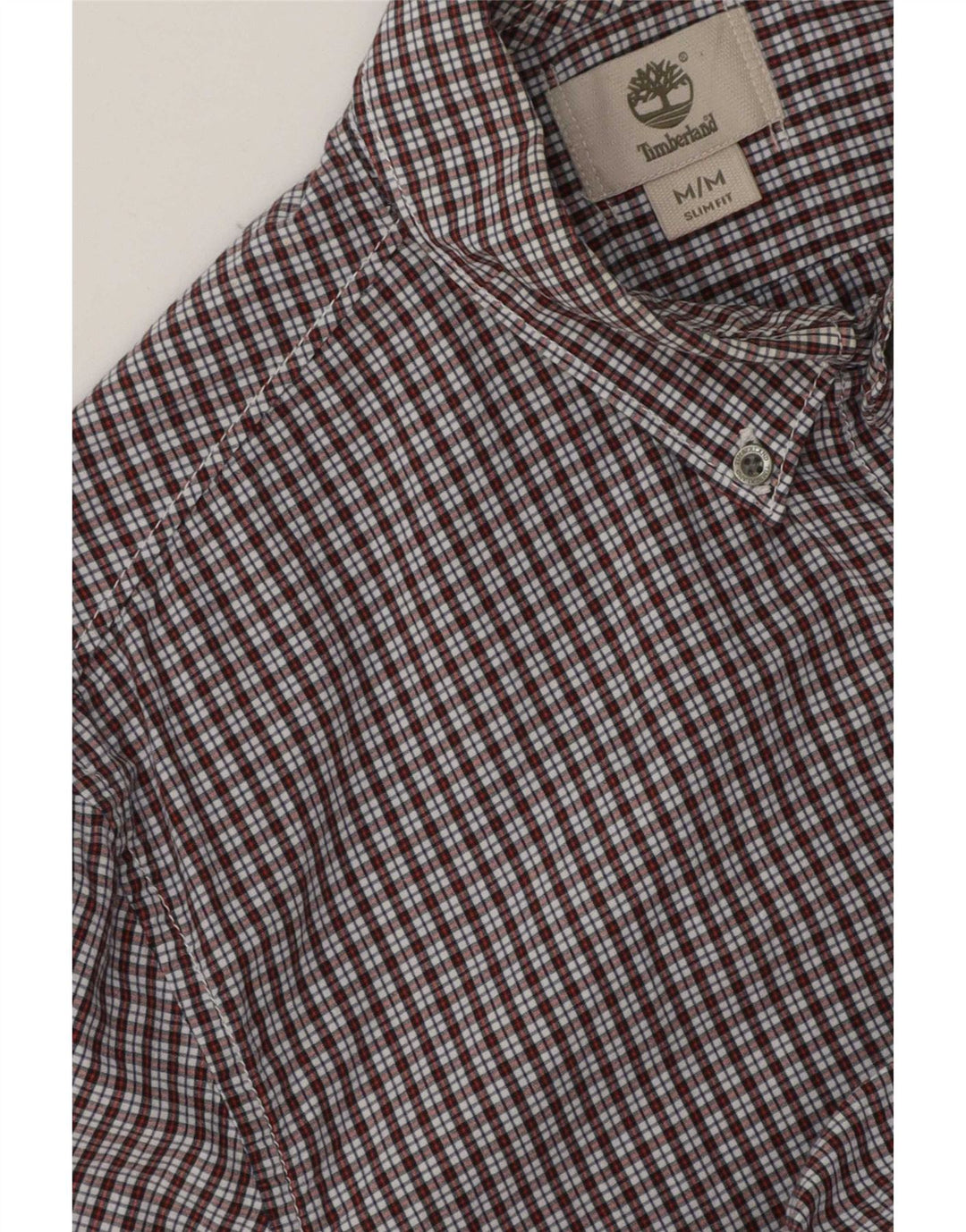 Cămașă Timberland Slim Fit pentru bărbați, roșu mediu Gingham
