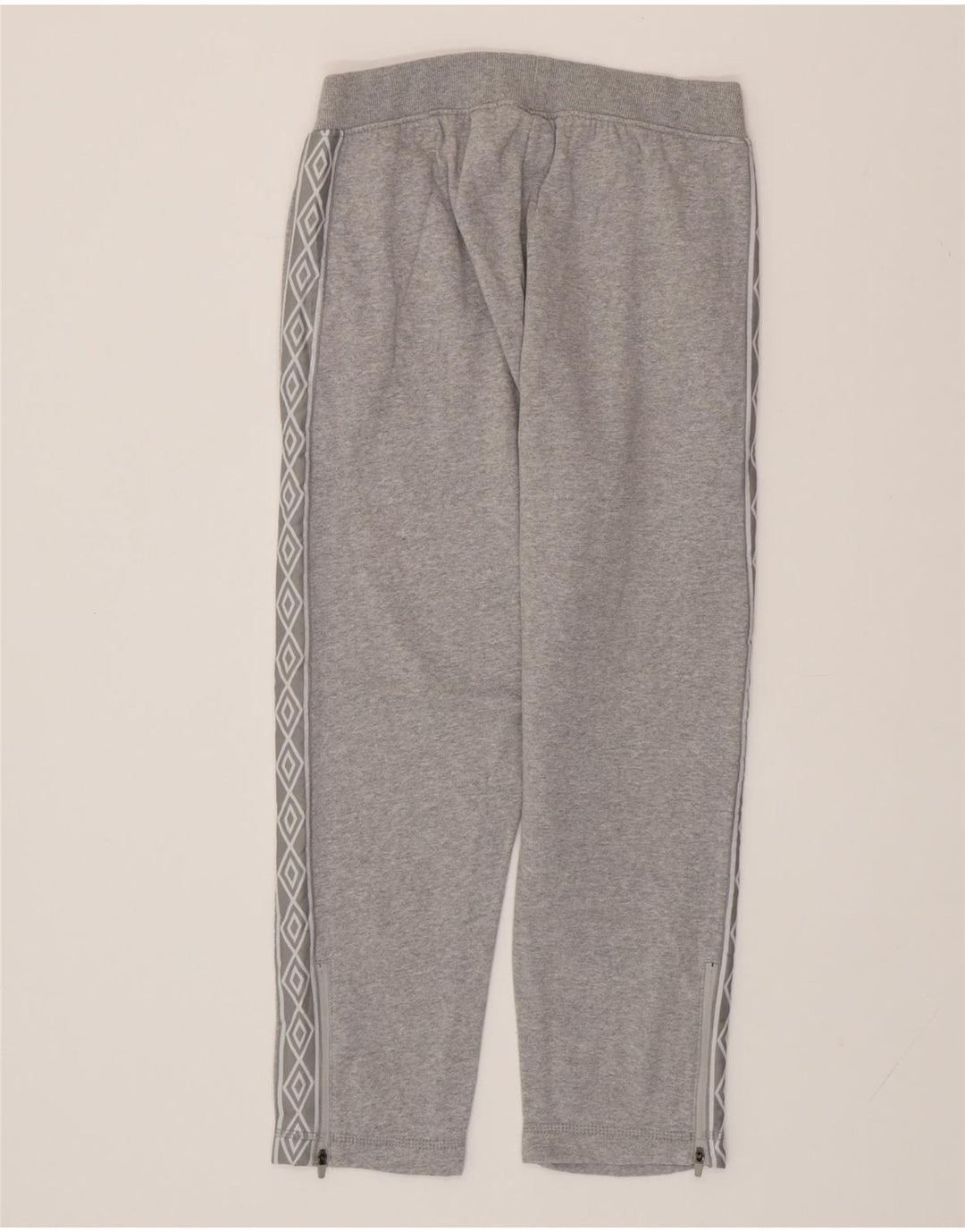 UMBRO Pantaloni de trening cu grafic crop pentru bărbați, bumbac gri mic