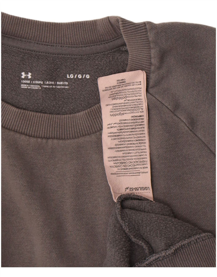 Pulover pentru bărbați Under Armour, mare, gri din bumbac