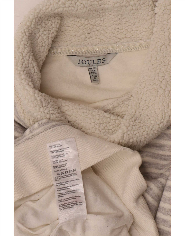 Pulover Jumper pentru femei cu gât rulat Joules UK 12 Medium Grey Pinstripe