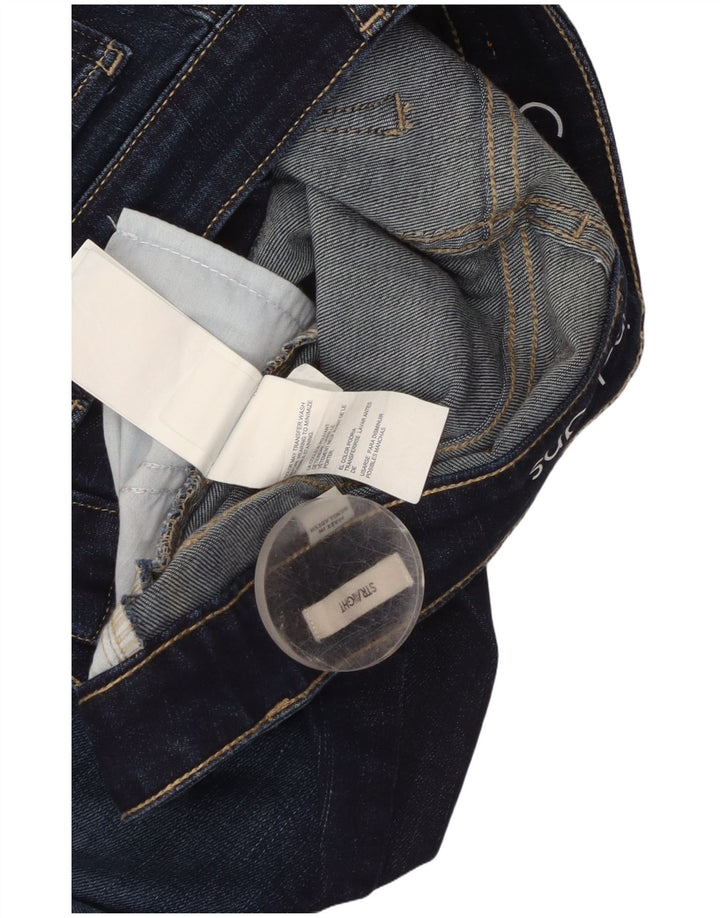 Blugi drepti pentru femei Calvin Klein L27 L32 Bumbac bleumarin