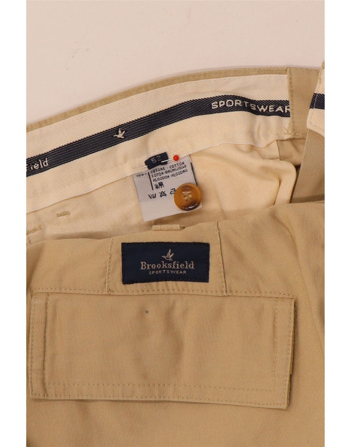 Pantaloni scurți cargo Brooksfield pentru bărbați IT 52 XL W38 bumbac bej