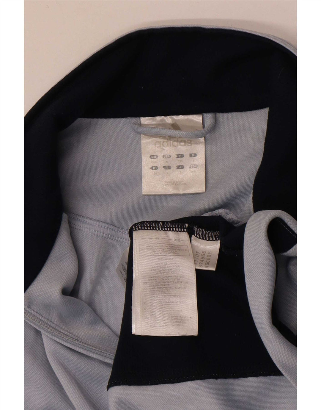 Jachetă de trening pentru bărbați Adidas UK 40/42 Gri mediu Poliester color bloc