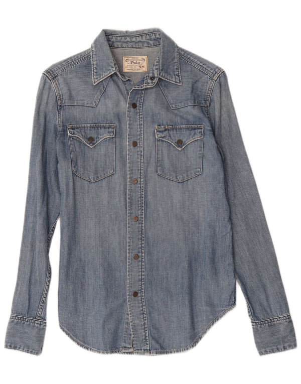 Polo Ralph Lauren Mens Denim Shirt XS Blue Cotton