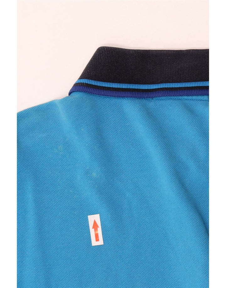 Cămașă polo Fred Perry pentru bărbați, bumbac albastru mediu