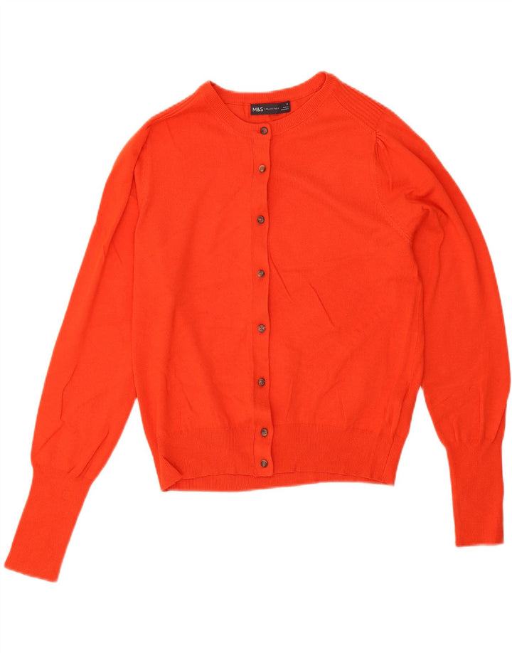 Pulover cardigan pentru femei Marks & Spencer UK 12 Medium Orange Viscose