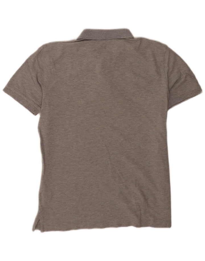 Tricou polo Benetton pentru bărbați, mare, gri, bumbac