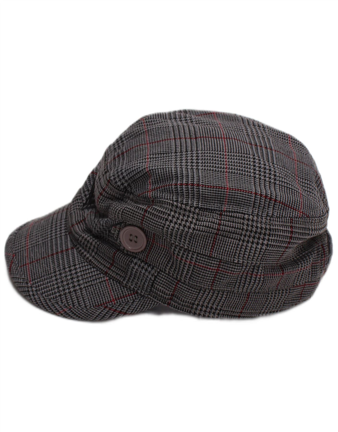 Șapcă pentru știri Roxy pentru femei, mărime unica, gri Houndstooth