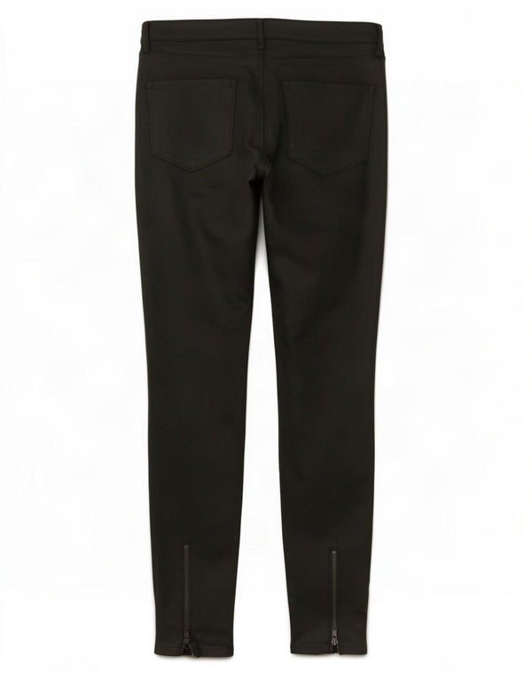 Pantaloni casual skinny ceară pentru femei Zara EU 38 Mici L28 L28 Bumbac verde