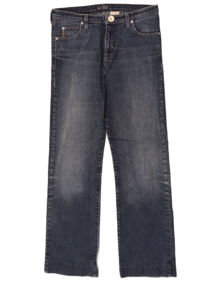 Blugi drepti pentru femei Armani W29 L29 Bumbac albastru