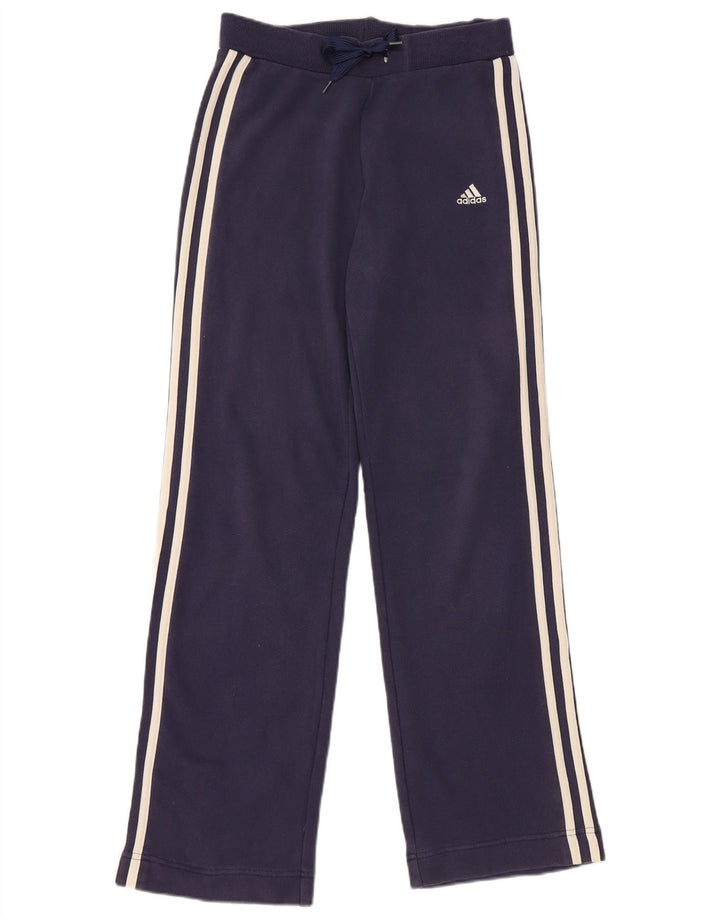 Pantaloni de trening ADIDAS pentru bărbați UK 10, bumbac, albastru bleumarin, mic