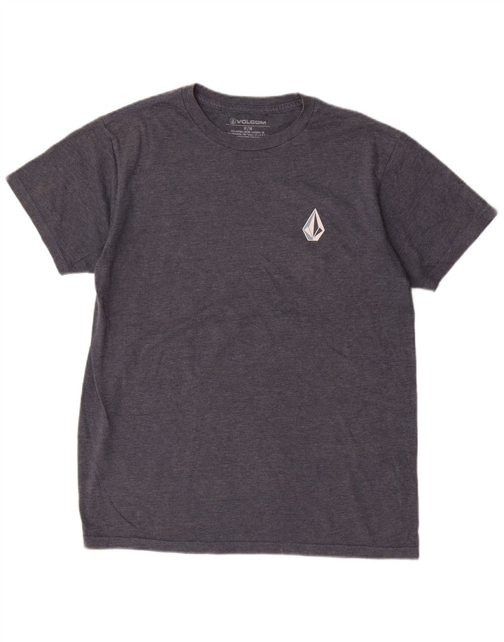 Tricou grafic pentru bărbați Volcom Top mediu din bumbac bleumarin